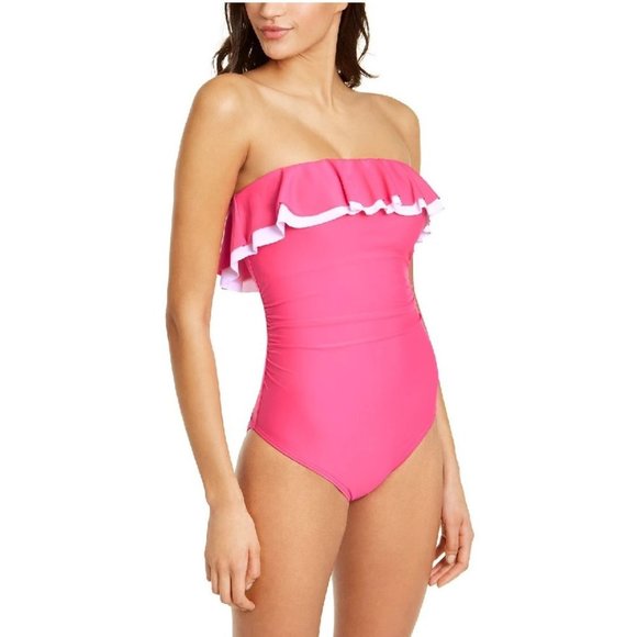 Tommy Hilfiger Other - Tommy Hilfiger Ruffle Strapless 1-Piece SWIMSUIT